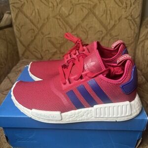 Adidas‎ Kids Sneakers GS Size 7 NMD_R1 J Raspberry Blue Unity Pink Shoes S80205